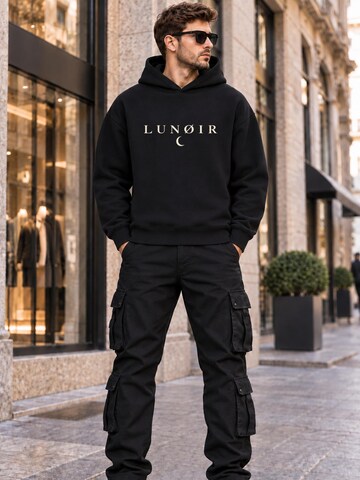 LUNØIR Studio Sweatshirt 'Only Loyalty Rule' in Zwart