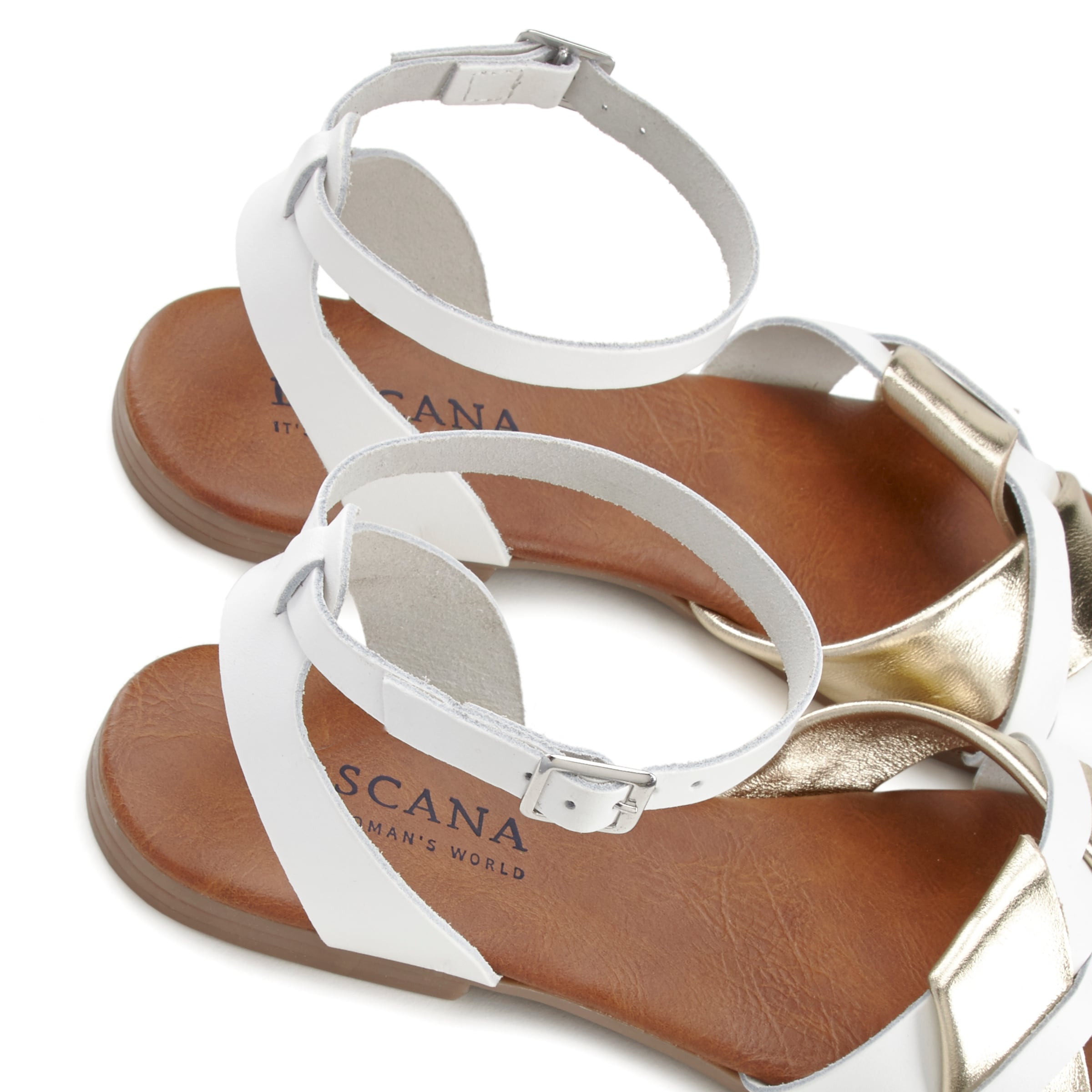 LASCANA Strap sandal in White