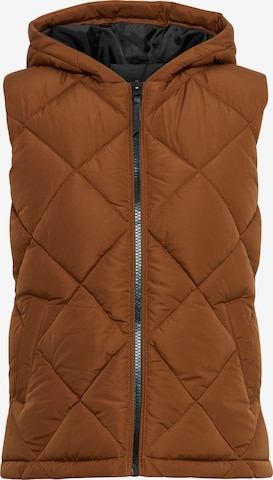 Oxmo Bodywarmer 'Stana' in Bruin: voorkant