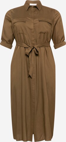 Robe-chemise 'Mara' Guido Maria Kretschmer Curvy en marron : devant