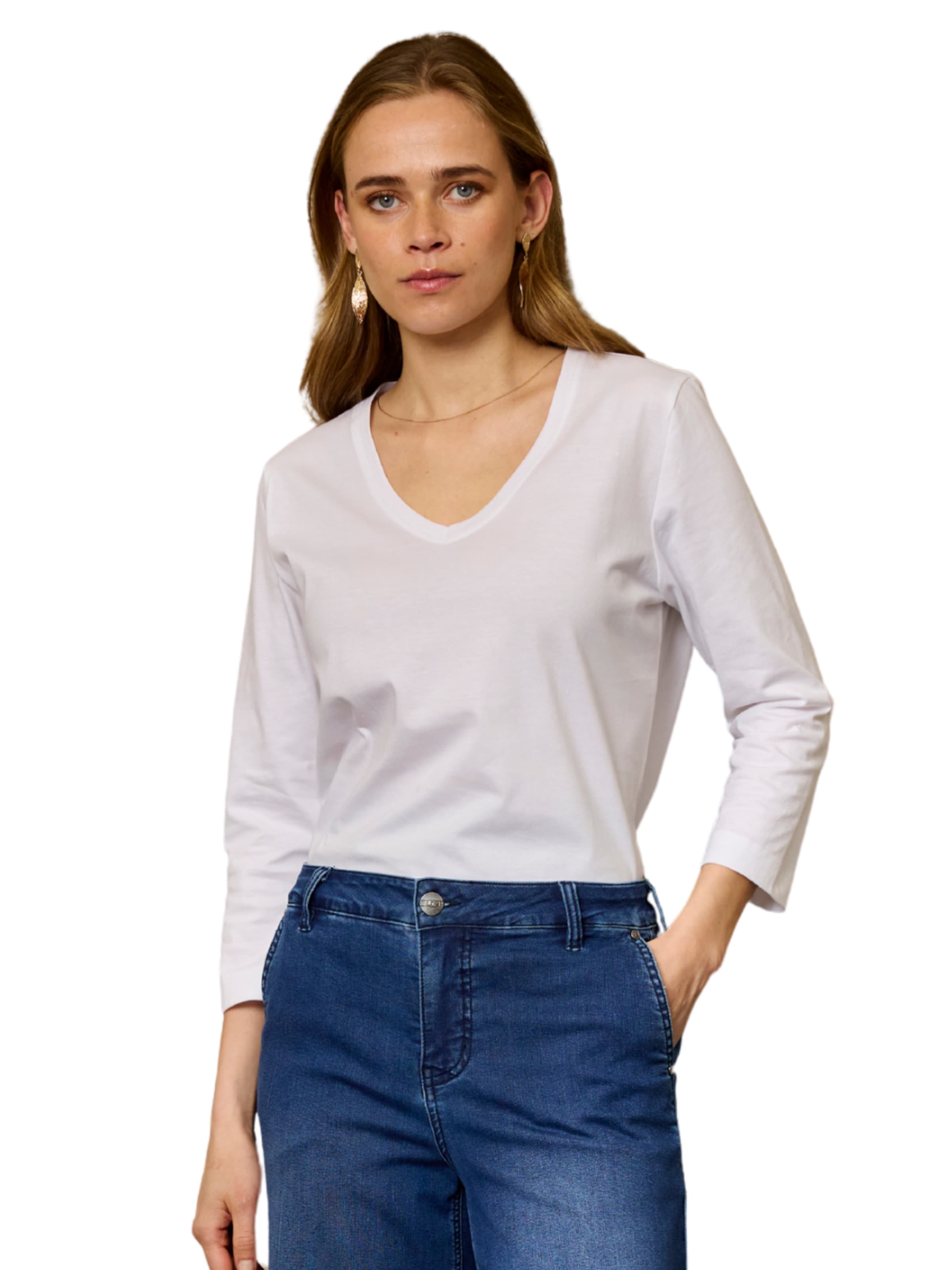 ze-ze Shirt 'Catja 014'‌ in Weiß: Vorderseite