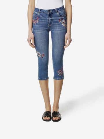 KOROSHI Slimfit Džíny – modrá: přední strana