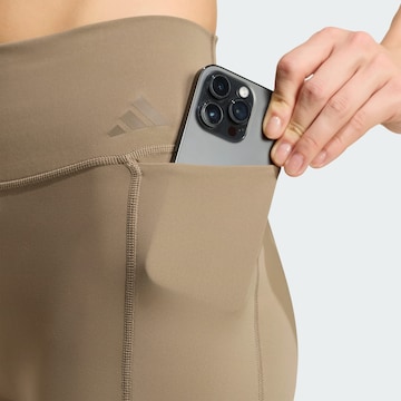 Skinny Pantalon de sport 'Optime' ADIDAS PERFORMANCE en beige