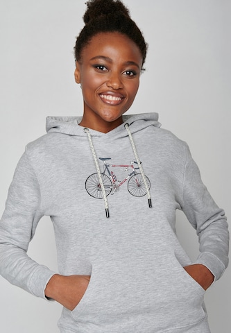 GREENBOMB Sweatshirt 'Bike Norway' in Grijs