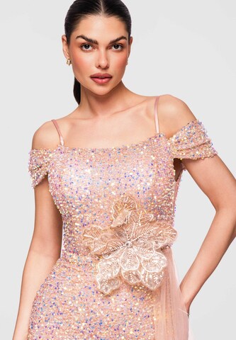 Ombre Abendkleid in Gold
