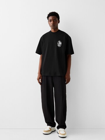 Bershka Shirt in Schwarz