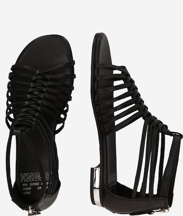 BRONX Sandalen met riem 'New-Alys' in Zwart