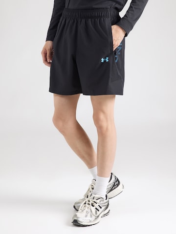 UNDER ARMOUR Regular Urheiluhousut 'Tech Utility' värissä musta: etupuoli