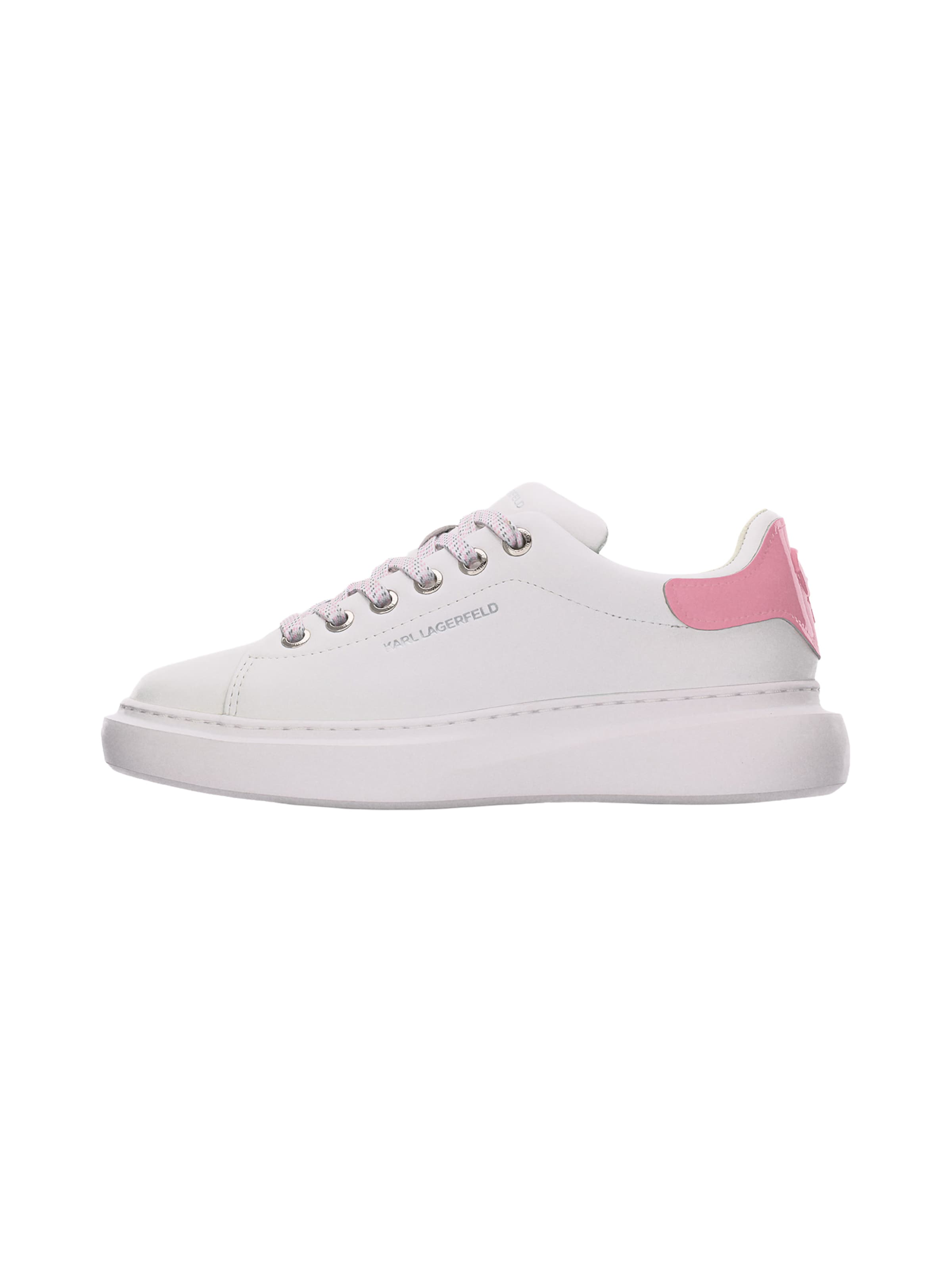 Karl Lagerfeld - Zapatillas deportivas bajas en blanco: frente