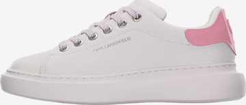 Karl Lagerfeld - Zapatillas deportivas bajas en blanco: frente