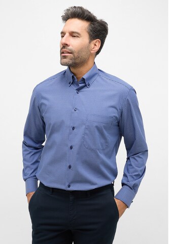 ETERNA Comfort fit Button Up Shirt in Blue: front