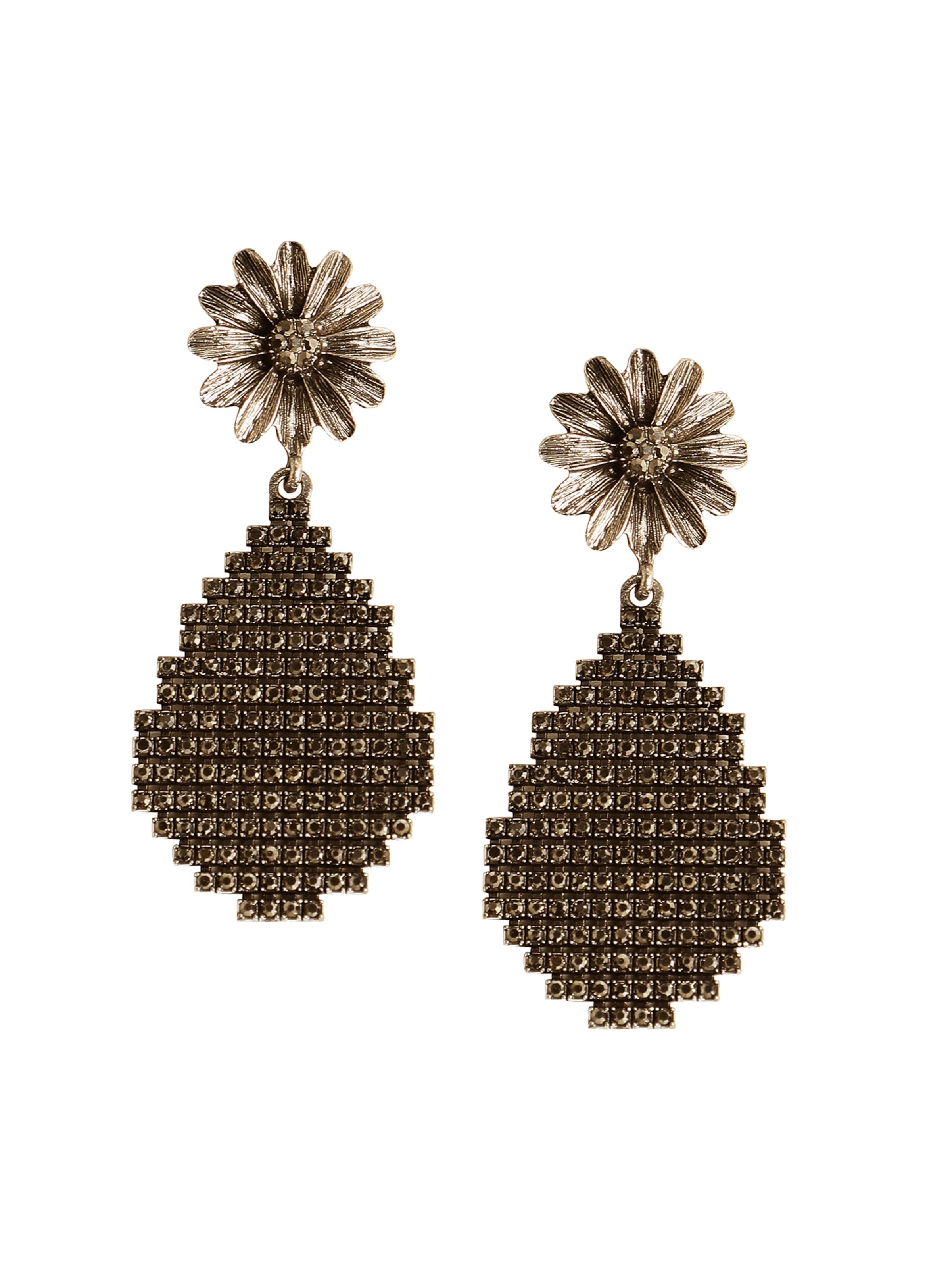 SOHI Oorbellen ' Leone ' in Goud: voorkant