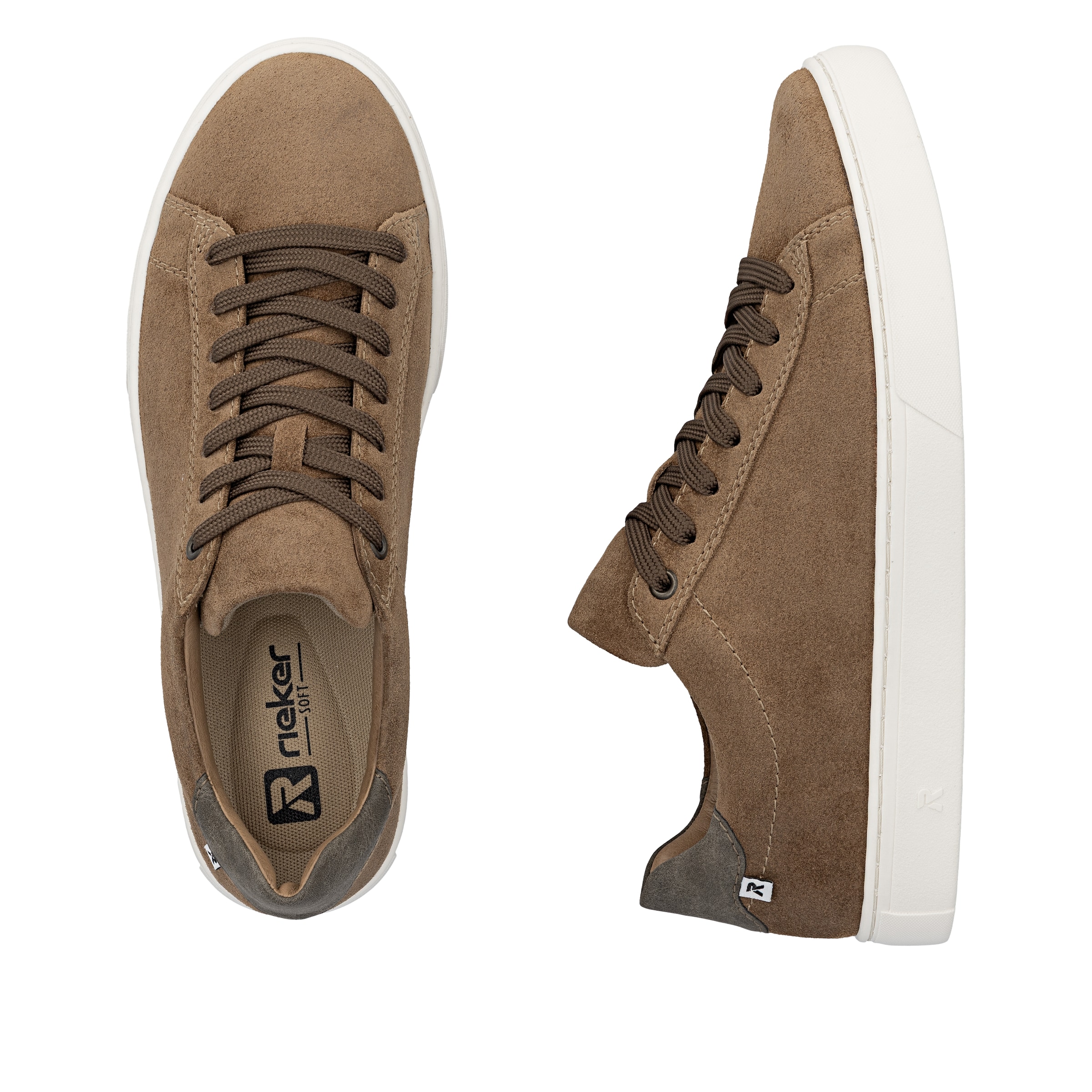 Baskets basses Rieker en marron