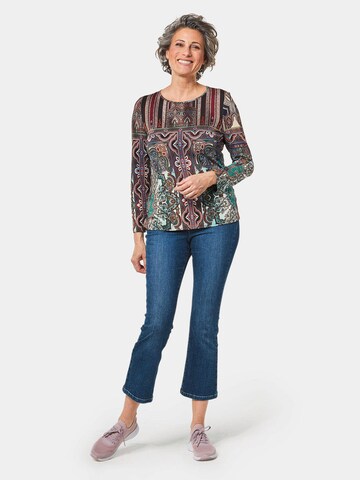 Goldner Blouse in Gemengde kleuren