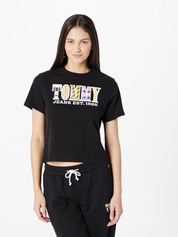 Tommy Jeans Tričko 'Luxe Classic' – černá: přední strana