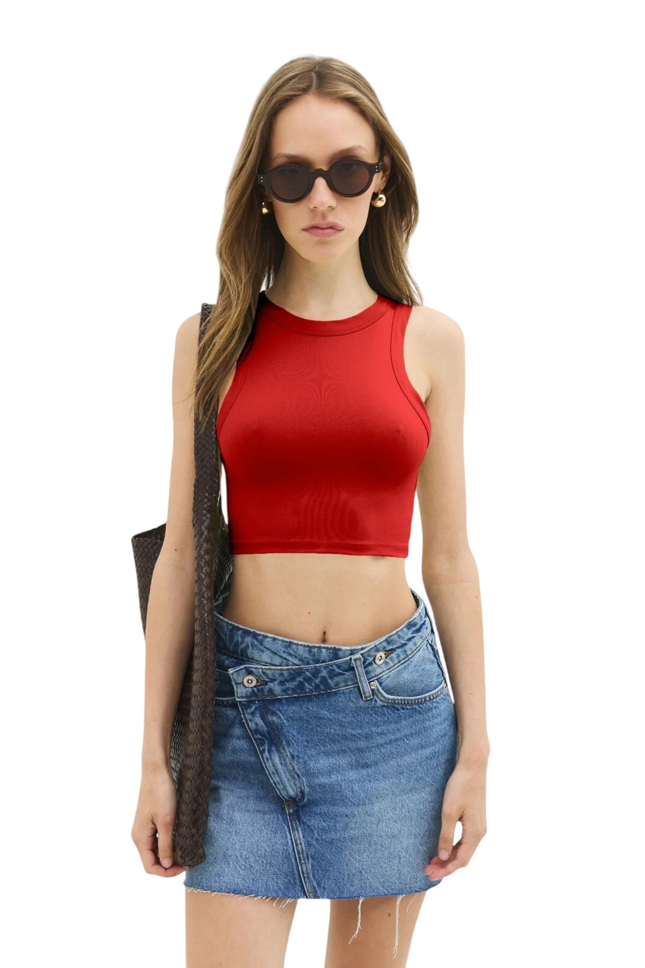 No Matter What Top in Red: front