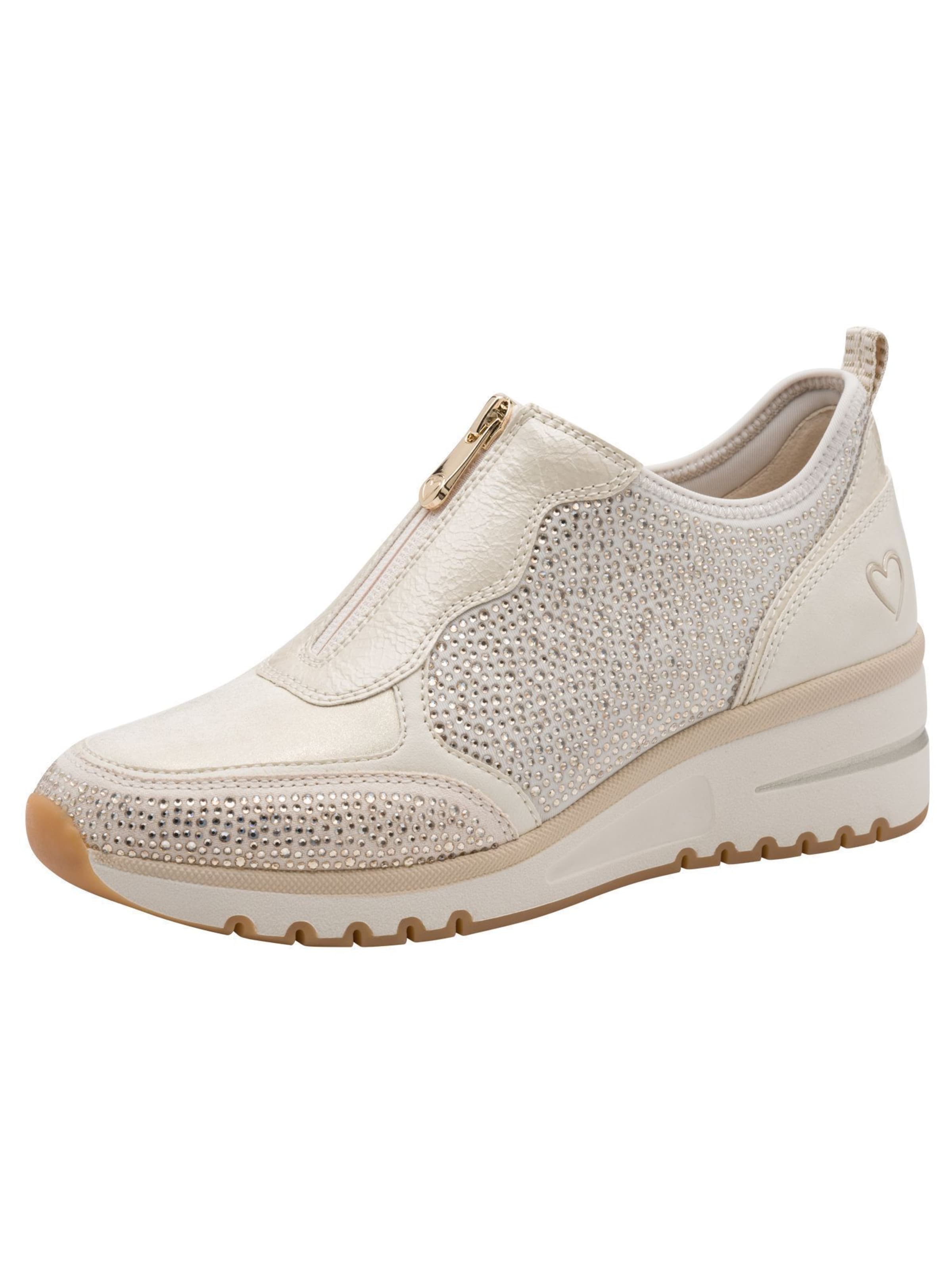 MARCO TOZZI Sneakers laag in Beige: voorkant