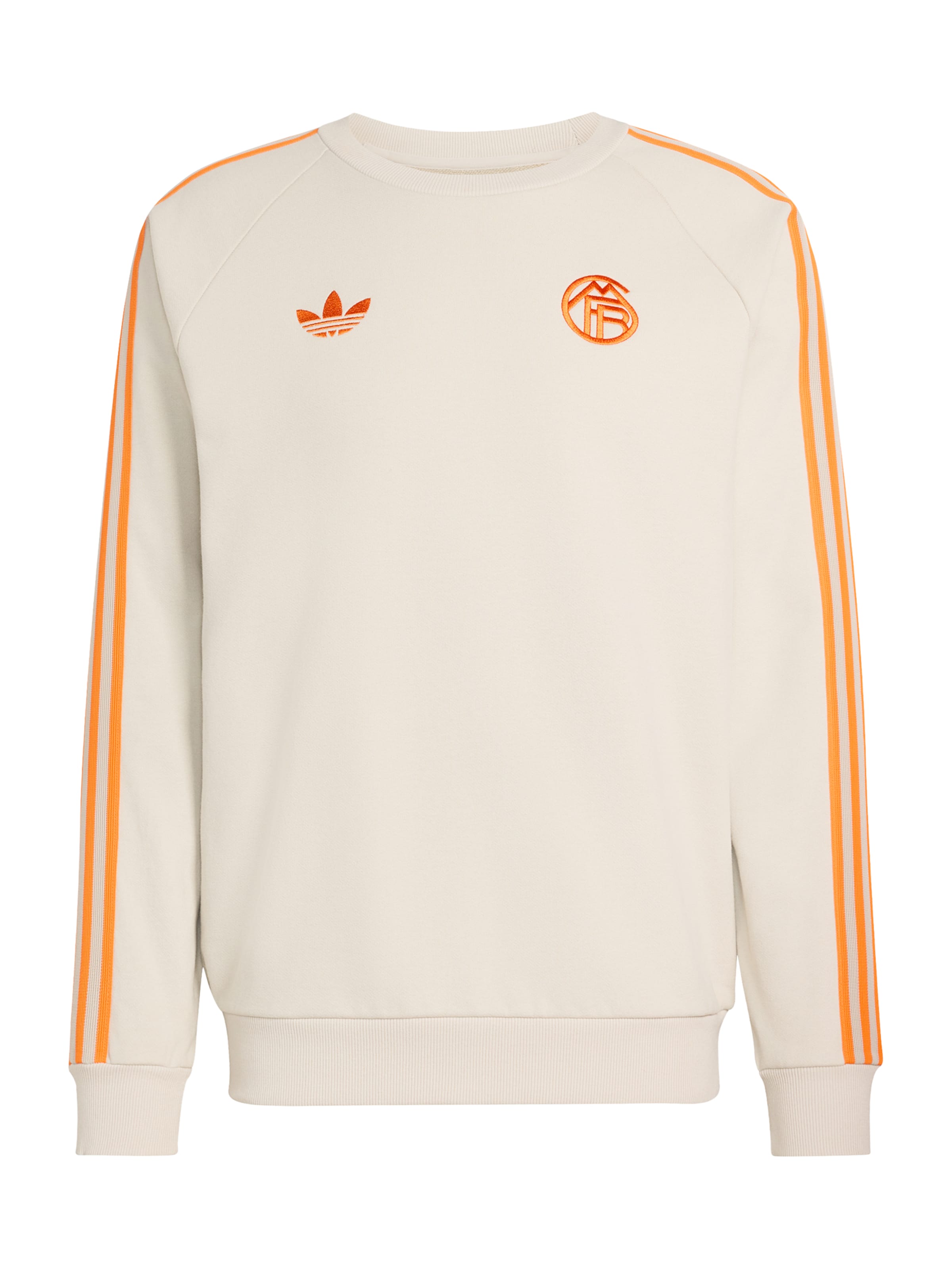 Sportinio tipo megztinis 'FCB' iš ADIDAS PERFORMANCE, spalva – smėlio spalva / oranžinė, Prekių apžvalga