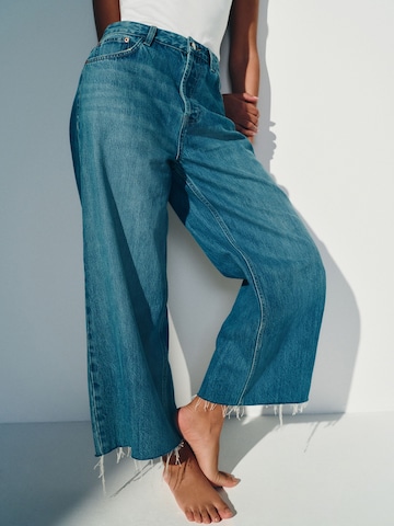 Wide Leg Jean Next en bleu : devant