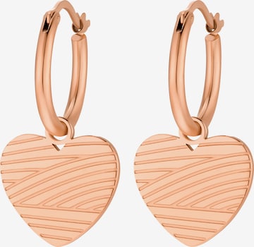 Boucles d'oreilles 'Lea' Heideman en or : devant