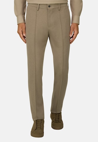 Boggi Milano Slim fit Chino trousers in Beige: front