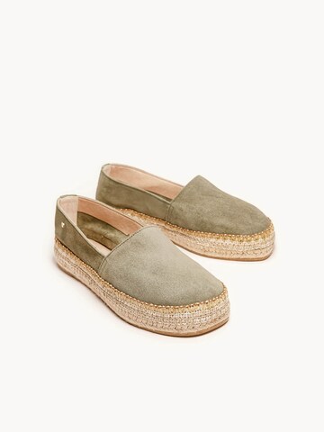 Alhamas Espadrilles 'Alpargata Plana'‌ in Grün
