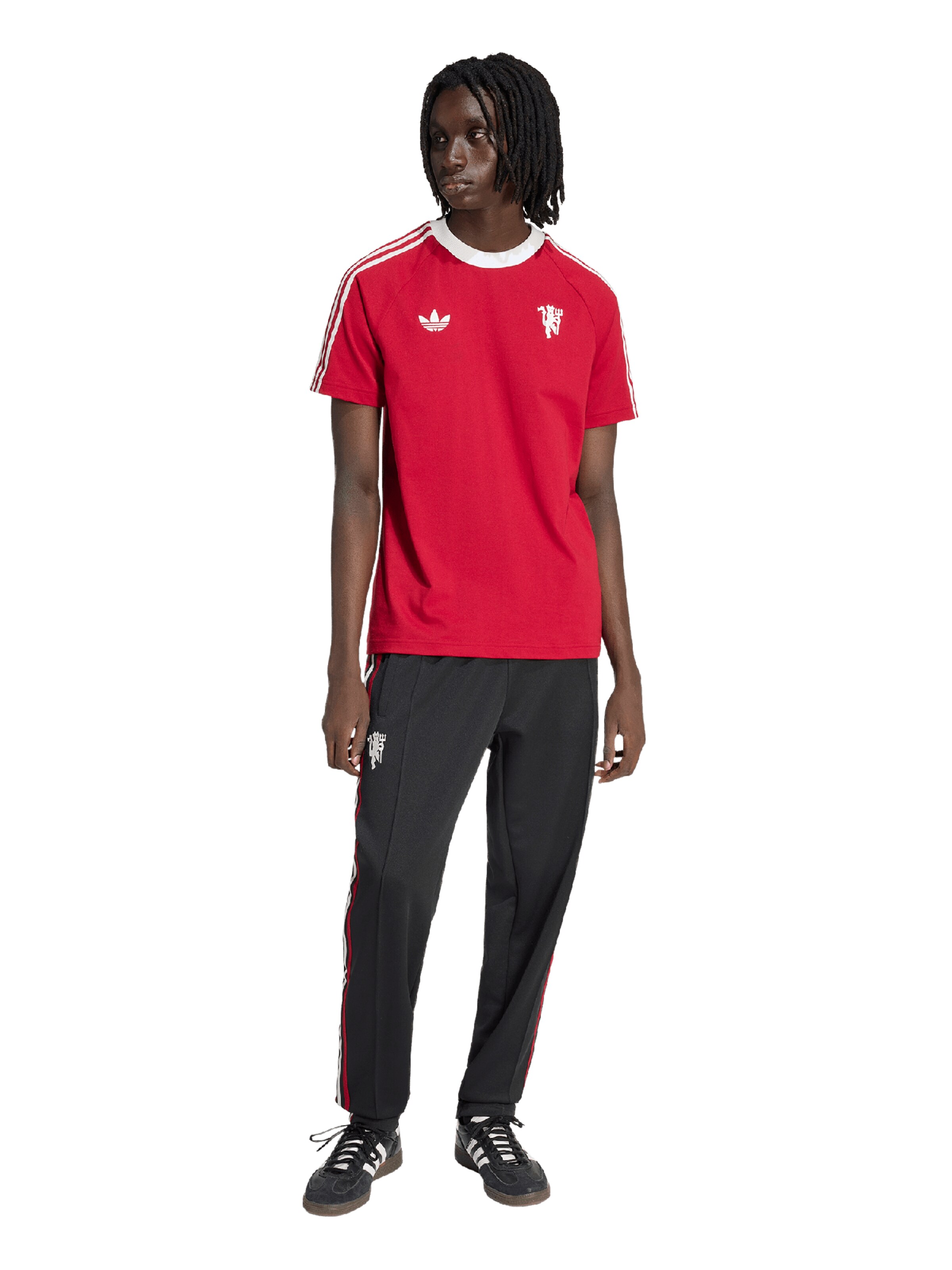 juoda ADIDAS PERFORMANCE Standartinis Sportinės kelnės 'Manchester United'