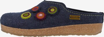 HAFLINGER Clogs 'Grizzly Kanon' in Blau: Vorderseite