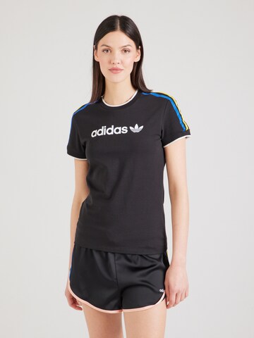 T-shirt ADIDAS ORIGINALS en noir : devant