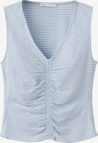 MANGO Top 'VION' in Blauw: voorkant