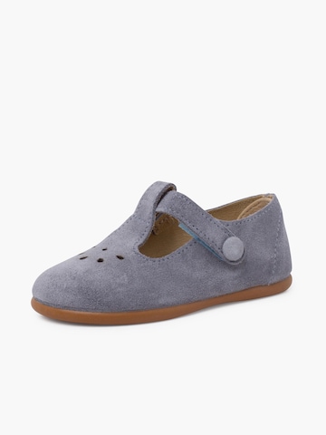 Pisamonas First-Step Shoes in Blue: front