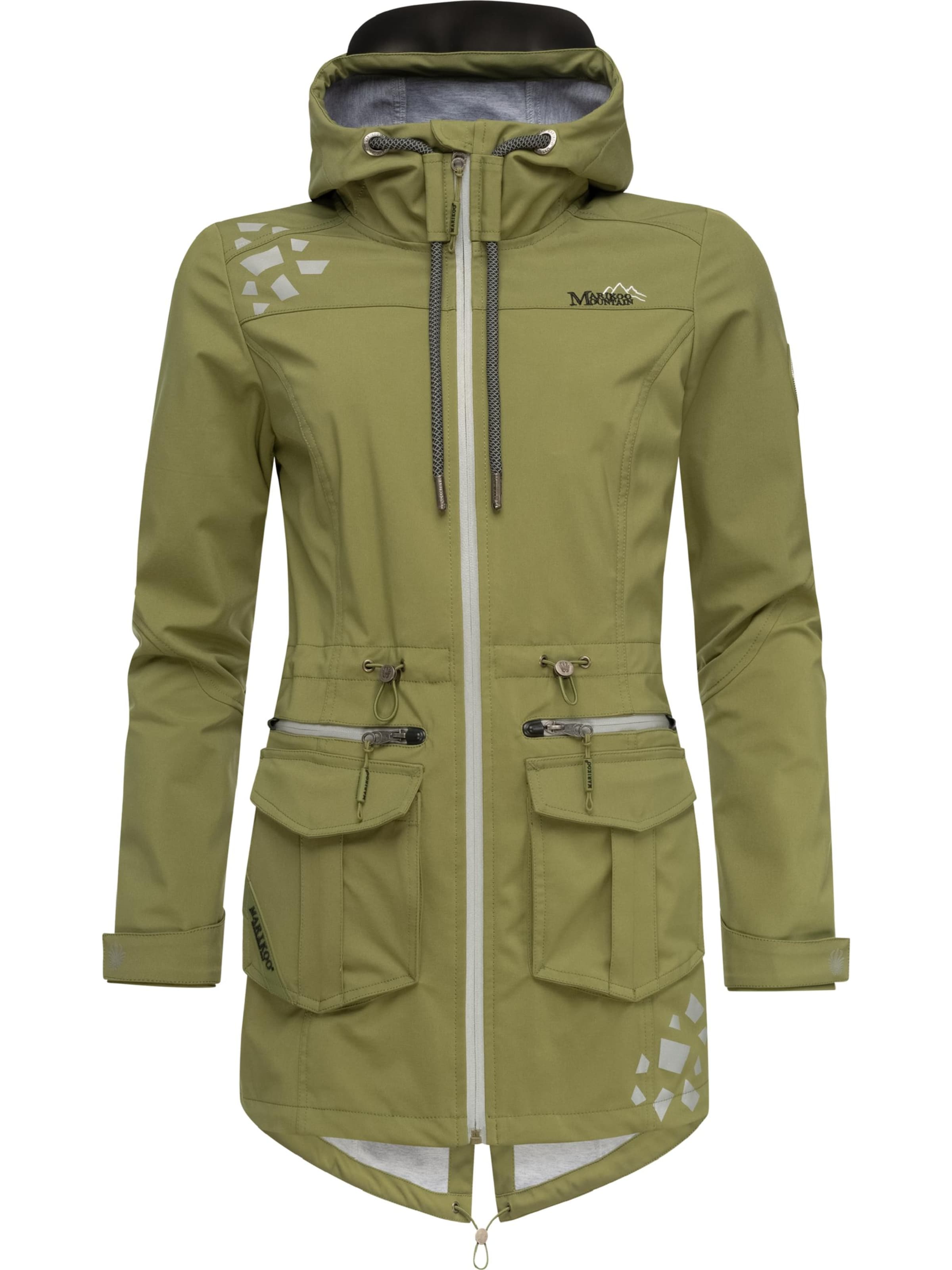 Giacca funzionale 'Ulissaa' di MARIKOO in verde: frontale