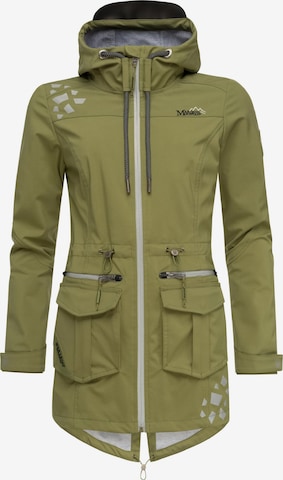 MARIKOO Weatherproof jacket 'Ulissaa' in Green: front