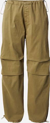 ALPHA INDUSTRIES Loosefit Kalhoty – zelená: přední strana