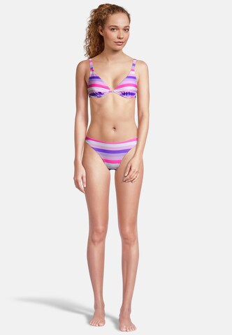 BECO the world of aquasports Bustier Bikini 'Fresh Stripes' in Pink