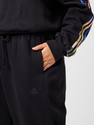 Tapered Pantaloni sportivi 'All Szn Fleece ' di ADIDAS SPORTSWEAR in nero