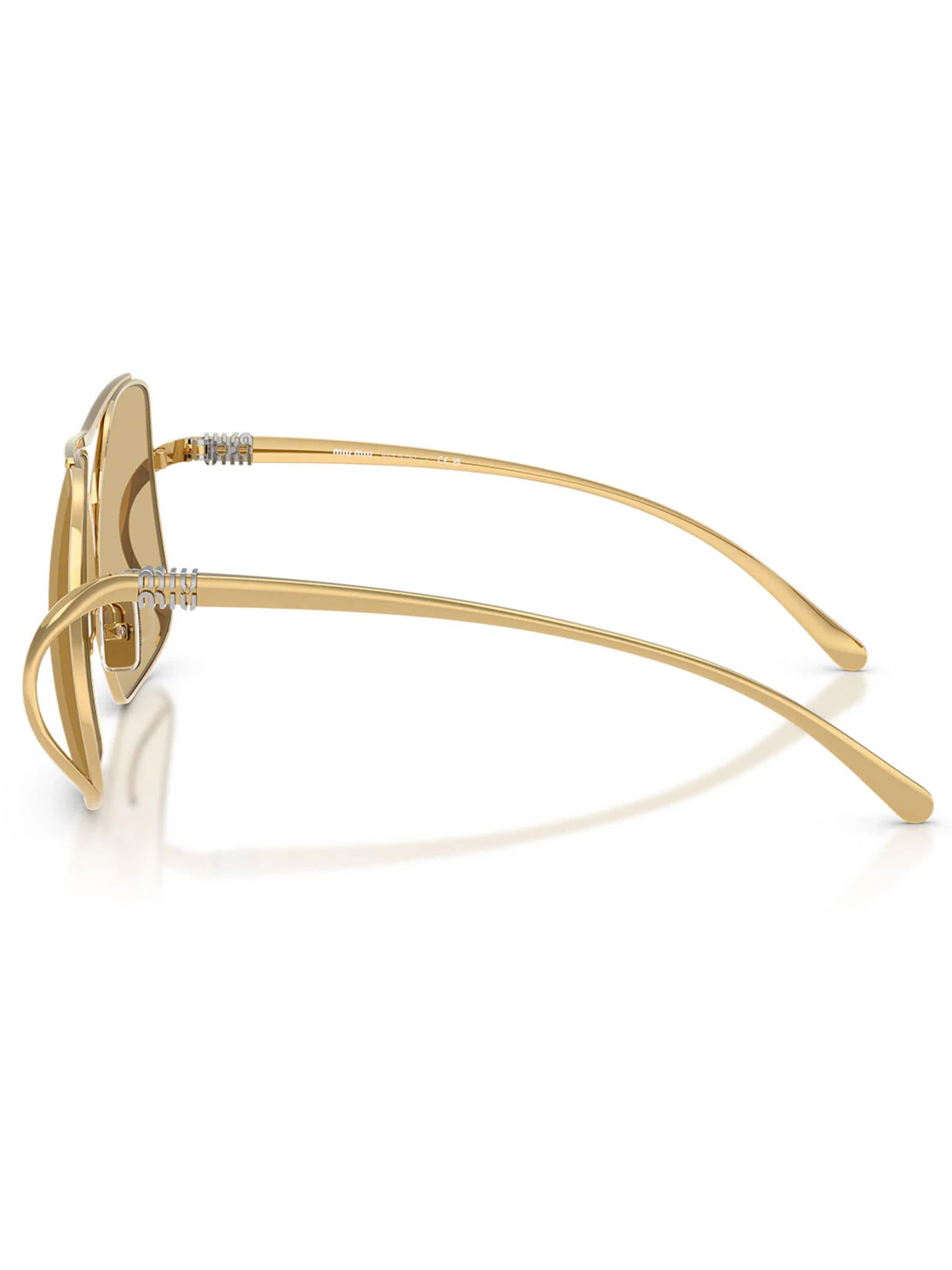 Miu Miu Zonnebril 'MUA55S 5AK10R' in Goud