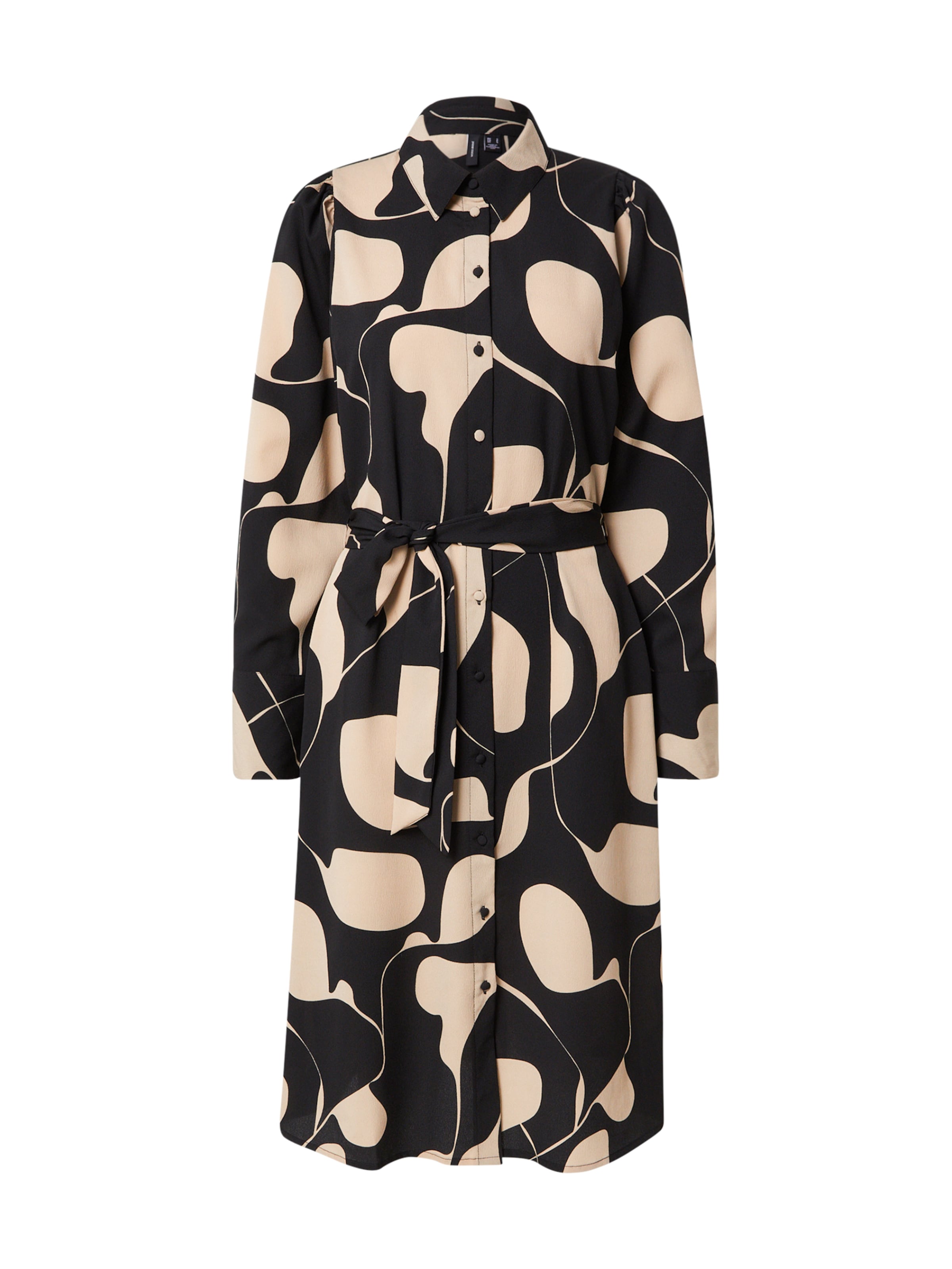 VERO MODA - Vestidos camiseiros 'VMLYDIA' em preto: frente