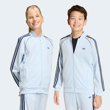 ADIDAS ORIGINALS Sweat jacket 'SUPERSTAR TRACK TOP' in Blue: front