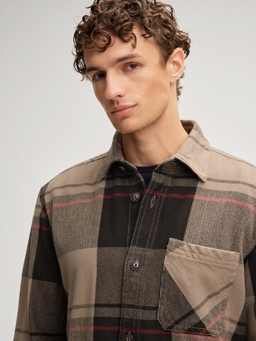 JOOP! Jeans Regular fit Button Up Shirt 'Harvi' in Beige