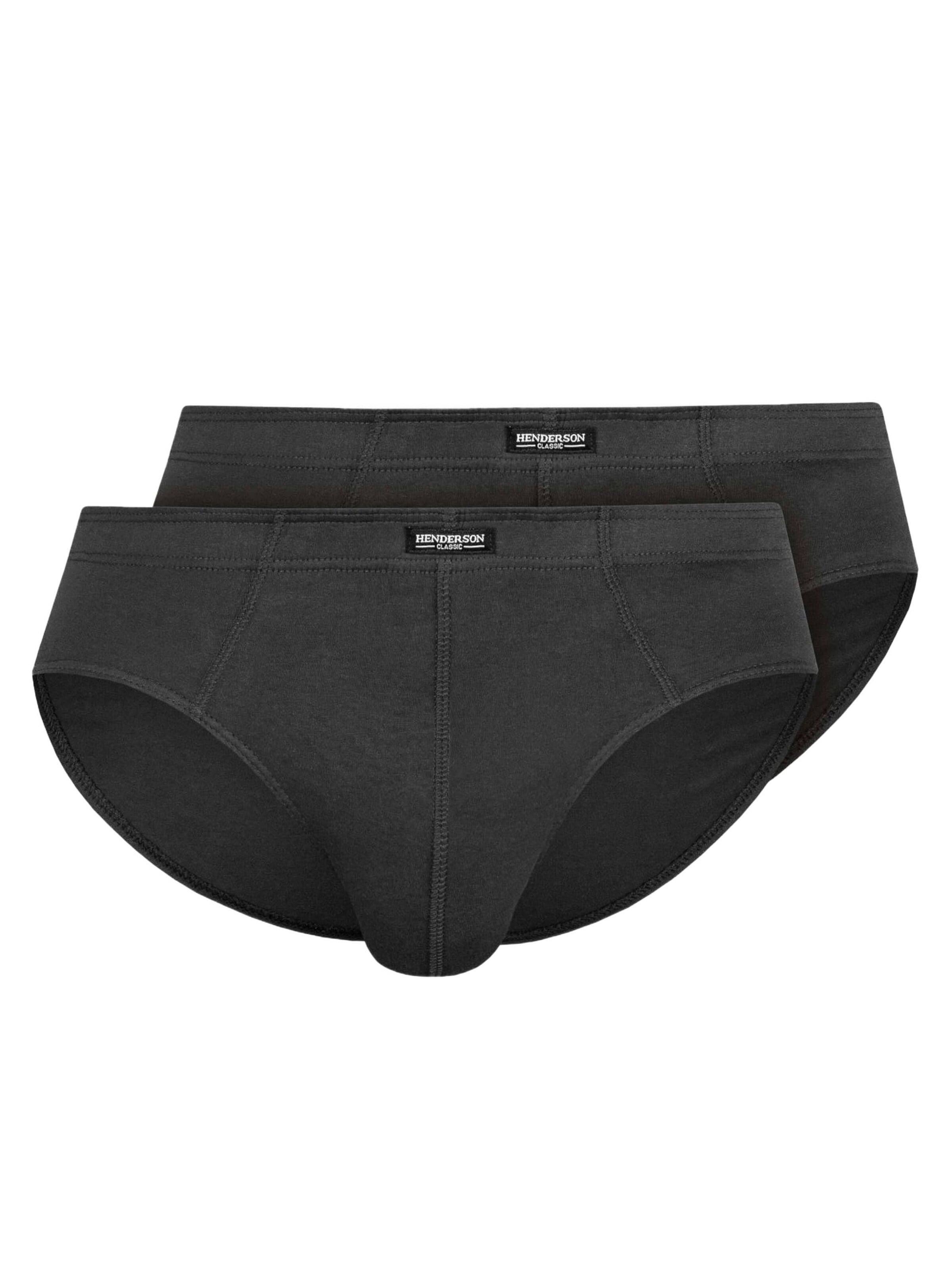 Henderson - Braga 'Klassische Slips Doppelpack aus Baumwolle bequem atmungsaktiv Classic XXXL' en gris: frente