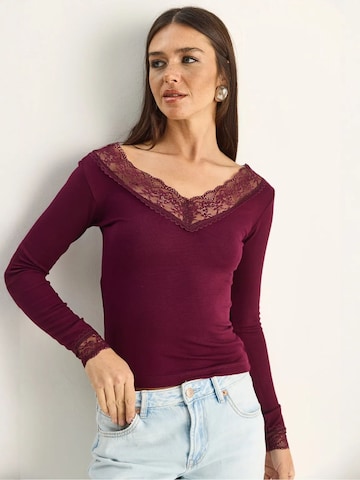 Chemisier 'Blusen' Bianco Lucci en rouge