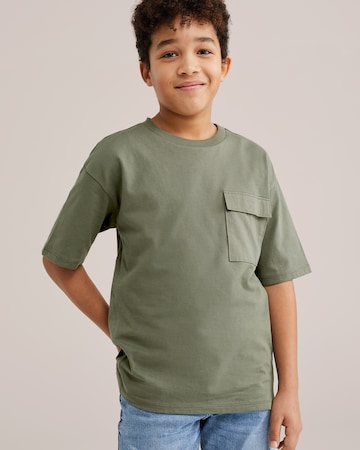 Maglietta di WE Fashion in verde: frontale