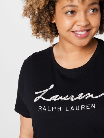 Lauren Ralph Lauren Plus Shirt 'KATLIN' in Zwart