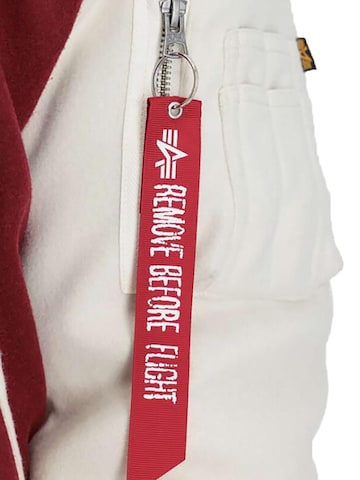 ALPHA INDUSTRIES Přechodná bunda 'Varsity Air Force' – červená