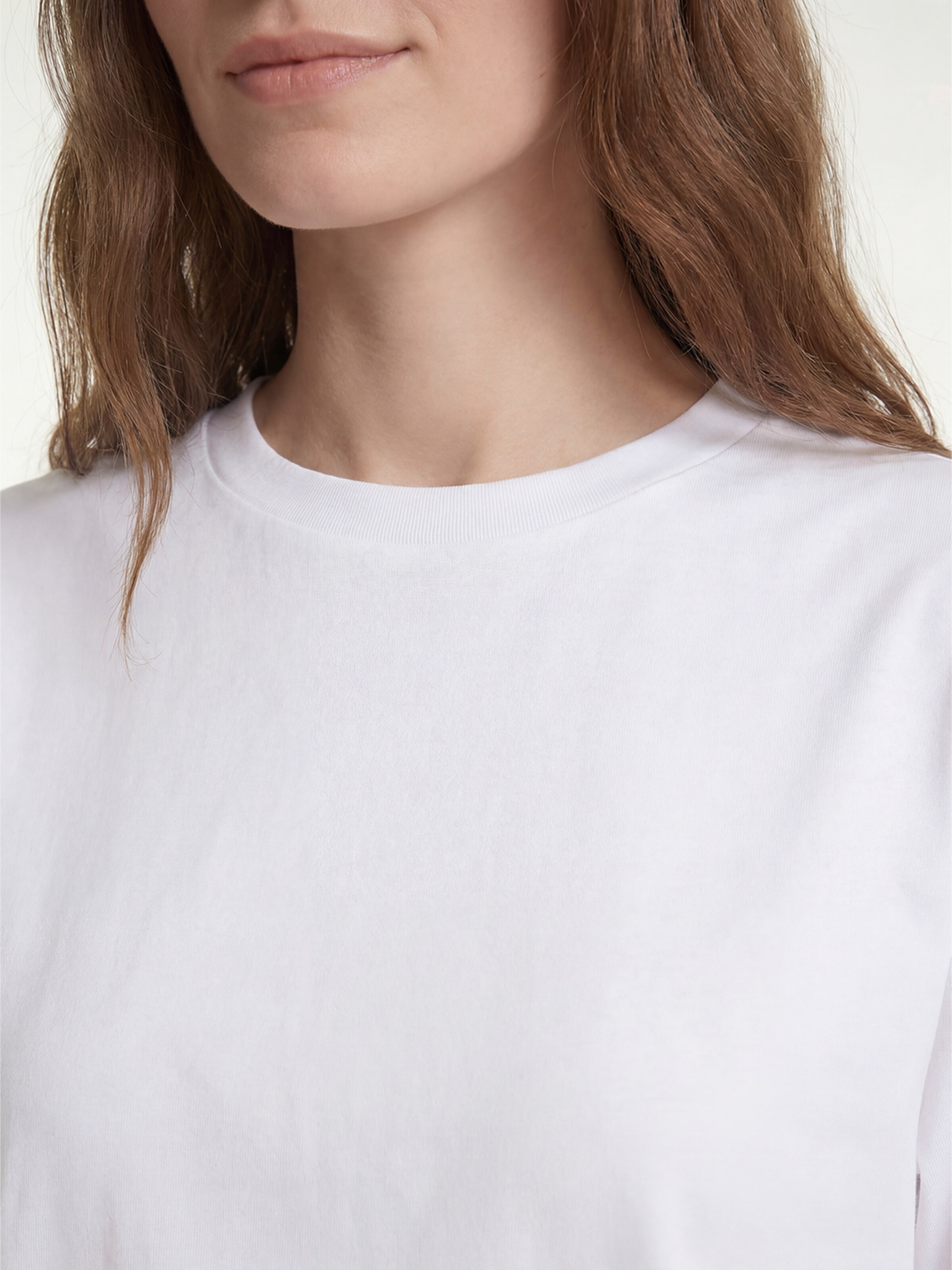 SEASOND Top 'Tee Cotton Feel' in Wit
