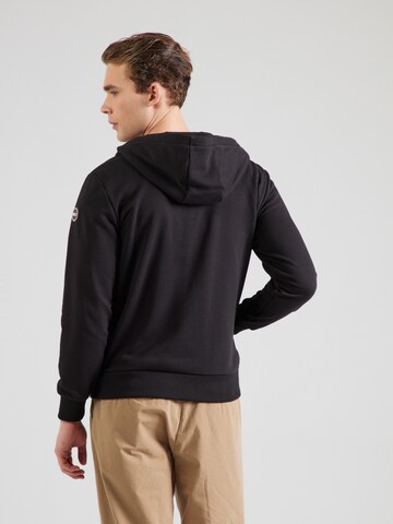 Colmar Zip-Up Hoodie in Black