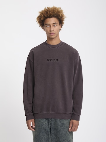Volcom Sweatshirt 'Big Stone' in Braun: Vorderseite