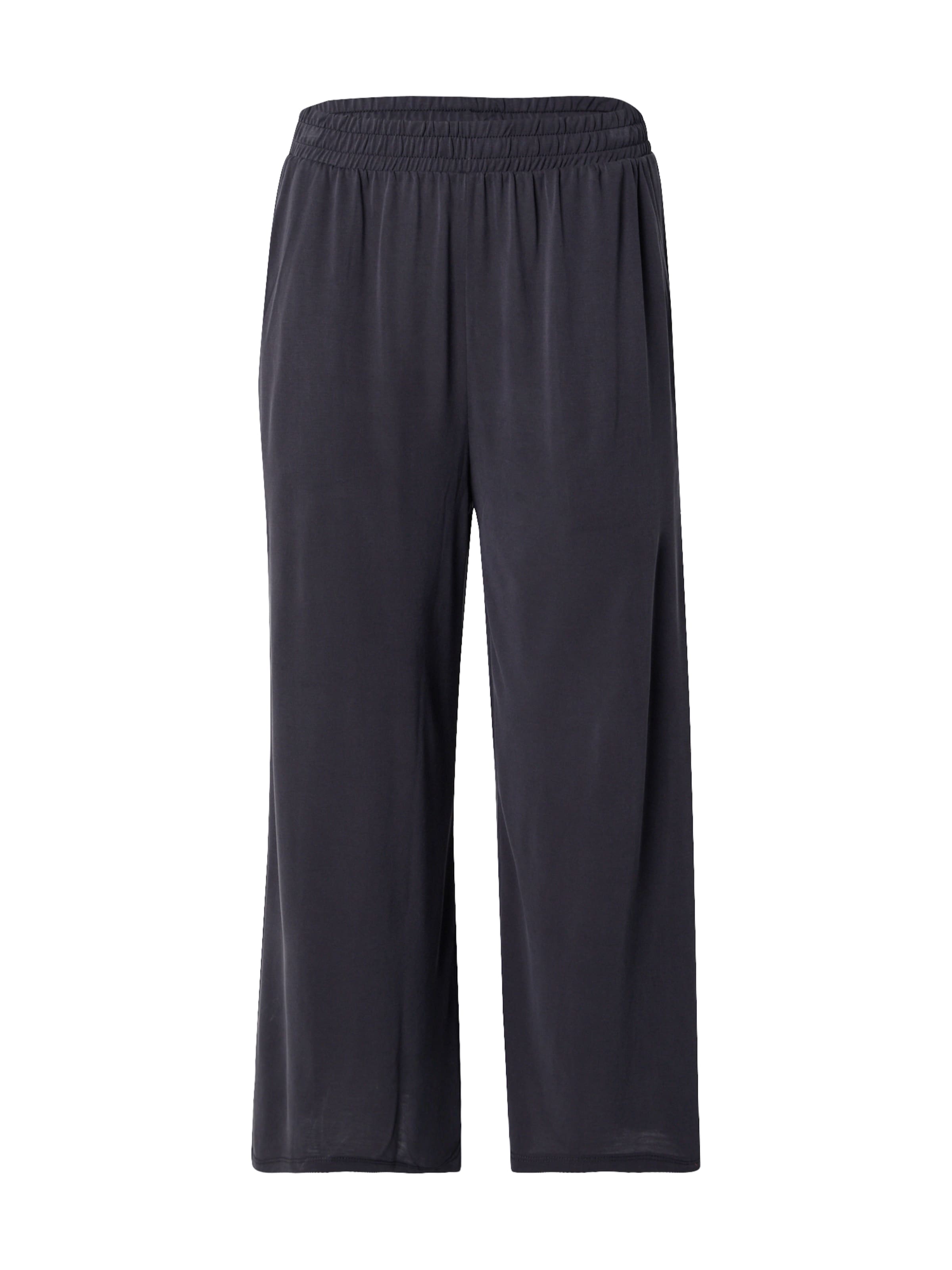 ONLYWide Leg/ Široke nogavice Hlače &#x27;ONLHANNAH&#x27; - crna boja: prednji dio