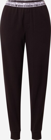 Pantaloni de pijama Calvin Klein Underwear pe negru / alb, Vizualizare produs